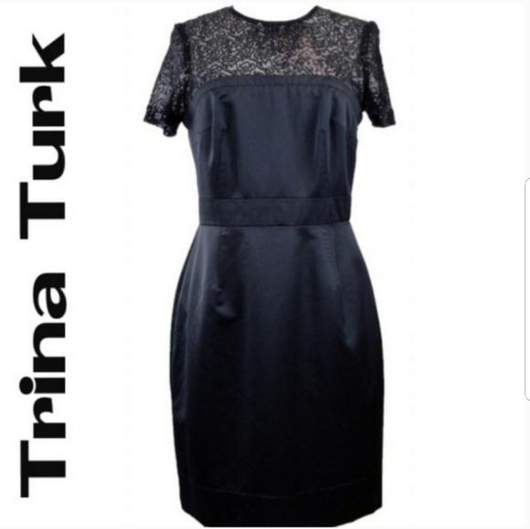 Trina Turk Dresses & Skirts - Trina Turk Black Sequin Cocktail Dress - Size 8